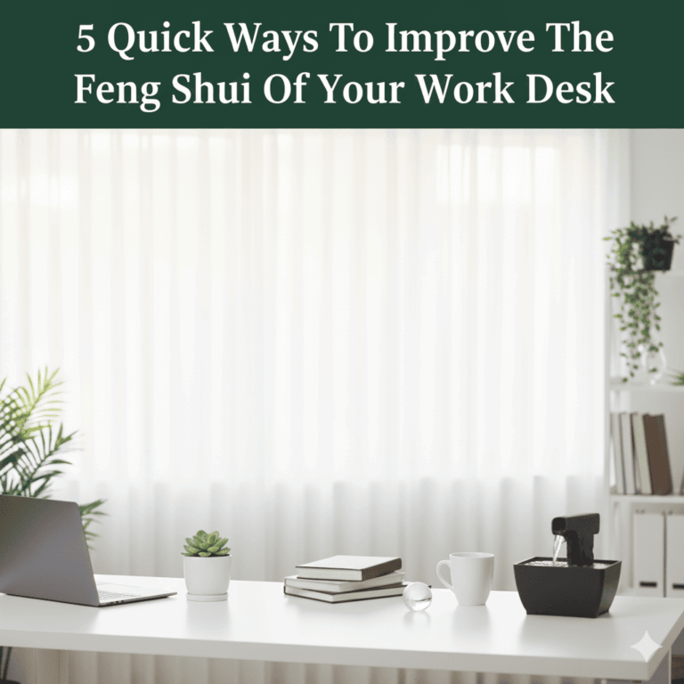 Quick Ways To Improve The Feng Shui Of Your Work Desk