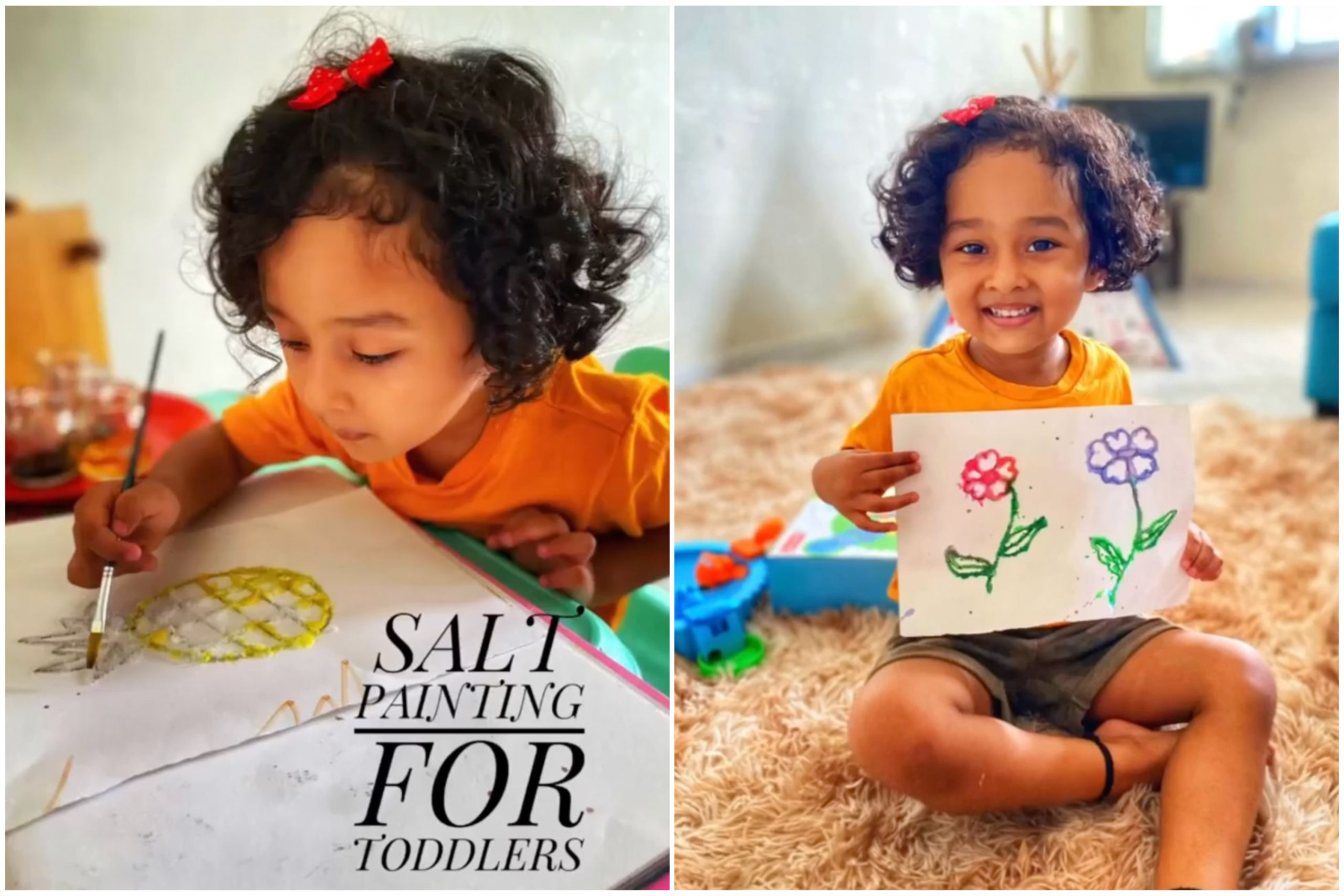 Mother's Day 2021 - Samaira doing activities