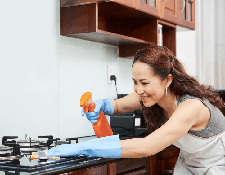 tips to disinfect - cleaning stove