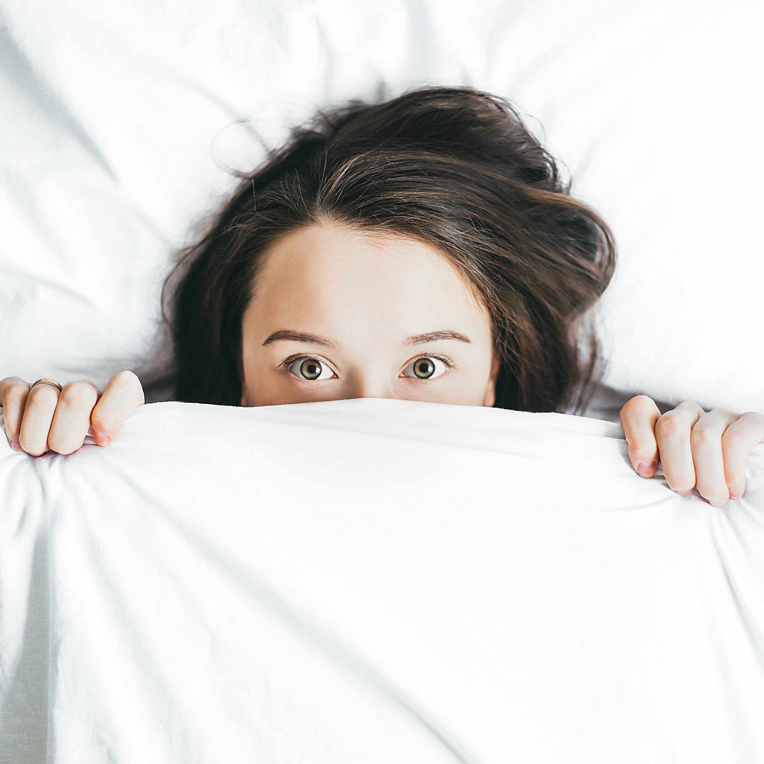 sleep better - lady under blanket