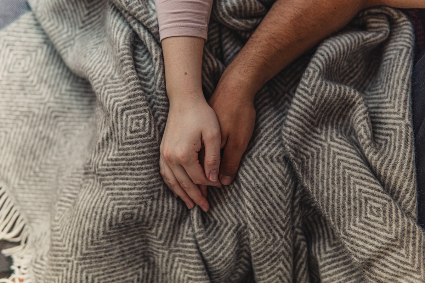 couple holding hands