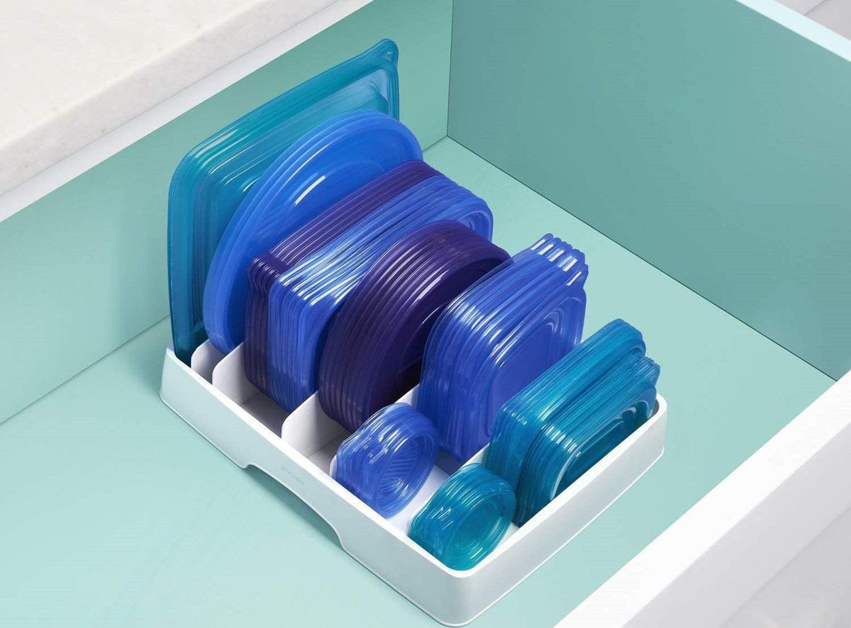 home organisation products - storage lid organiser