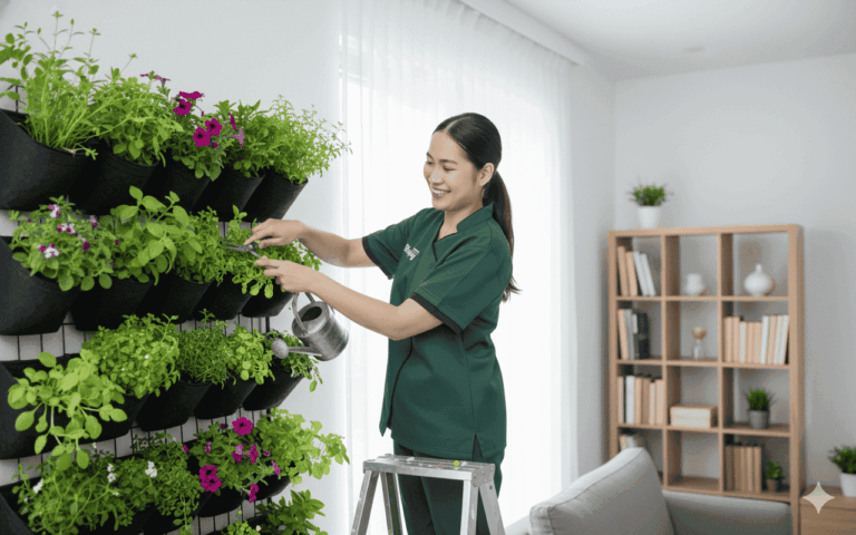 vertical garden maintenance