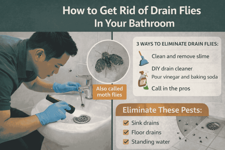 How to Get Rid of Drain Flies In Your Bathroom